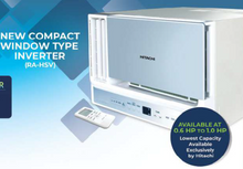 Load image into Gallery viewer, HITACHI Window Inverter Compact Size 1.0 HP
